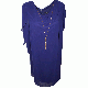 Sl Fashions Plus Size Split-Sleeve Necklace Indigo 24W