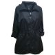 Style Co. Hidden-Hood Anorak Utility Jacket Deep Black Small Affordable Designer Brands