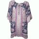 Style & Co Floral-Print Bell-Sleeve Top Affordable Designer Brands