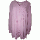Style Co Cotton Pleated Eyelet-Hem Top Lily Lavender XLarge