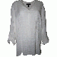 Style & Co. Womens Gauze Pattern Blouse Bright White XLarge