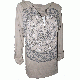 Style Co. Printed Zip-Neck Hoodie Top Pure Cashmere Large