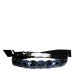 Style Co. Scalloped Beaded Stretch Belt Multicolor Blue and Black Lxl
