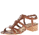 Sam Edelman Women's Angela Gladiator Strappy Sandal 9.5 Brown