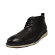 Steve Madden Mens Breemer Dress Casual Chukka Boots Black Leather 8M from Affordable Designer Brands