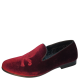 Steve Madden Men's Cranium Velvet Smoking Slippers Burgundy Velvet 12D Affordable Designer Brands