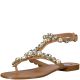 Steve Madden Women's Chantel Embellished Flat Sandals Blush 7.5M Affordable Designer Brands