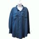 Stoosh Plus Size Chambray Utility Shirt Blue XXXLarge Afforable Designer Brands