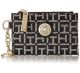 Tommy Hilfiger Black Cream Coin Purse With Id Window