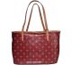 Tommy Hilfiger Coated Canvas Monogram Small Red Multicolor Tote