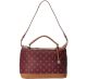 Tommy Hilfiger Monogram Coated Logo Red Multi Convertible Duffle Handbag