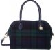 Tommy Hilfiger Heritage Small Bowler Black Navy Plaid Handbag