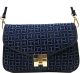 Tommy Hilfiger Jacquard Monogram Postino Navy Crossbody Handbag