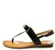 Tommy Hilfiger Harlene Thong Sandals Black Patent 