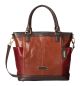 Tignanello Houston Street Leather Convertible Rust Copper Tote