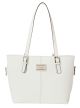 Tignanello Clean & Classic White Genuine Leather Tote