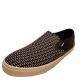 TOMS Mens Baja Pattern Printed Black Canvas Sneakers 11 M Affordable Designer Brands