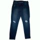 Thalia Sodi Rip Dark Denim Skinny Jeans Dark Wash 