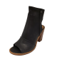 UGG Womens Valencia Peep-Toe Shooties Leather Black 10M from Affordable Designer Brands