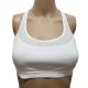 Under Armour HeatGear Breathe Mid-Impact Racerback Sports Bra White Large