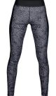 Under Armour Women's HeatGear Armour Printed Leggings, Black /Metallic Silver, Large