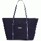 Vera Bradley Trimmed Vera Traveler Classic Navy 