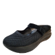 White Mountain Womens Shoes Fearles  Fabric Slip On Clog Sandals 8.5M Black Affordable Designer Brands