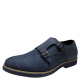 Xray Mens The Donnegal Dress Double Monk Strap Loafers Navy 12M Affordable Designer Brands