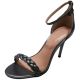 Zoe by Rachel Zoe Ella Two-Piece Dress Sandals Charcoal 8.5M Affordable Designer Brands