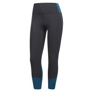 Adidas Colorblocked High-Waist Cropped Leggings Grey XLarge
