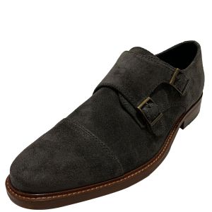 Alfani Darius Monk-Strap Suede Grey Oxfords 7.5 M Affordable Designer Brands