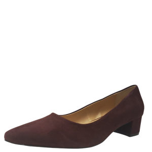 Alfani Women's Step N' Flex Cashh Low Block-Heel Pumps Dark Berry Suede 6M from Affordable Designer Brands