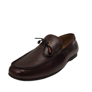 Anthony Veer Mens Franklin Dress Casual Loafer Leather Burgundy Red 7.5D from Affordable Designer Brands