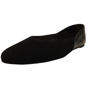 Botkier Women's Britt Mixed Media Flats Leather Black 5.5 M Affordable Designer Brands