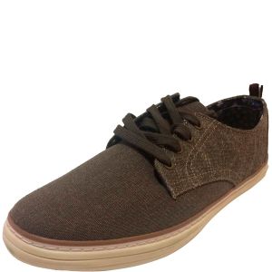 Ben Sherman Mens Brahma Derby Low Top Canvas Sneakers 13M Affordable Designer Brands