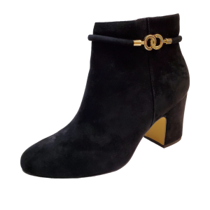 Bella Vita Womens  Shoes Diaz Leather Cushioned Ankle Booties 10N Black