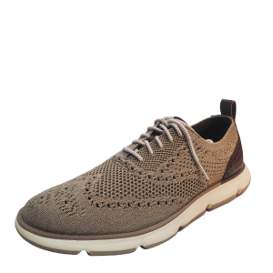 Cole Haan Mens Casual Shoes 4ZG Stitchlite Leather Oxfords 8M Beige Mortar Birch from Affordable Designer Brands