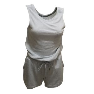 Calvin Klein Performance Romper Solitaire Jumpsuit  Grey XSmall