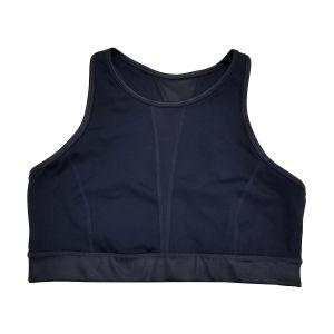 Calvin Klein Performance High-Neckline Racerback Medium-Support Sports Bra Solitaire Blue Large