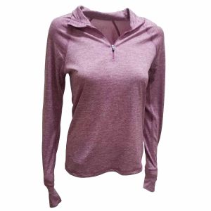 Ideology Essential Half-Zip Performance Pullover Jacket Desert Rose Light Pink XSmall