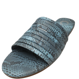 Journee Collection Womens Marisol Slide Sandals Vegan Leather Blue 8.5M Affordable Designer Brands
