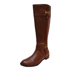 Karen Scott Womens Shoes Deliee Knee High Wide Calf Riding Boots Cognac 7.5M from Affordable Designer Brands