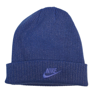 Nike Unisex Accessories Peak Metallic Beanie Hat Royal Blue from Affordabledesignerbrands.com