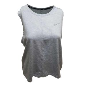 Nike Dry Element Cropped Tank Top Charcoal Grey XLarge