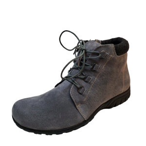 Propet Womens  Shoes Delaney Suede Leather Ankle Booties 7.5N Grey Affordable Designer Brands