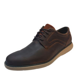 Rockport Men's Casual Shoes Garett Leather Lace Up  Oxfords Brown Tan 12M from Affordable Designer Brands