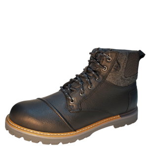 Toms Mens Ashland Waterproof Waxy Leather Rugged Boots Black 13 M Affordable Designer Brands