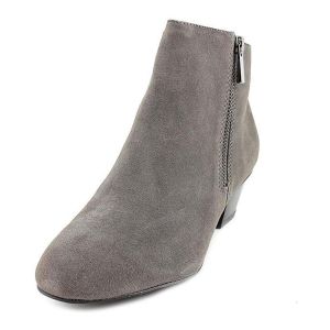 Alfani Sicilla Mid Heel Booties Grey Suede