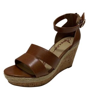 American Rag Women's Tarrah Synthetic Cognac Brown Wedge Sandals 10M  Affordable Designer Brands