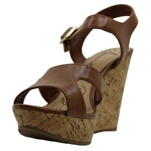 American Rag Womens Rochelle Manmade Cognac Platform Wedge Sandals 8.5 M Affordable Designer Brands